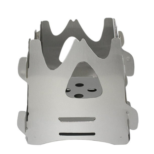 Stove Wood Burning Camping Bbq Backpacking Portable Stainless Steel