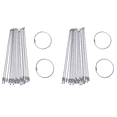 thumbnail image 1 of Porte-clés en Fil d'Acier Inoxydable 20cm Anneau de Câble (100 Pcs), 1 of 4