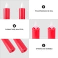 thumbnail image 3 of Red LED Tea Light Candle with Flickering Effect for Home Lighting ABS Material 1 Pair, 3 of 9