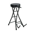 thumbnail image 2 of Trendix Guitar Stool, Folding Chair with Guitar Stand, Adult Portable Folding Stool without Backrest, Padded Cushion, 2 of 9