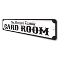 thumbnail image 4 of Card Room Sign, Family Name Sign, Custom Man Cave Sign, Game Room Decor, Card Lover Aluminum Sign - 4x18 inches, 4 of 4