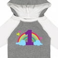 thumbnail image 4 of Inktastic 1st Birthday Rainbow Girls Long Sleeve Baby Bodysuit, 4 of 5