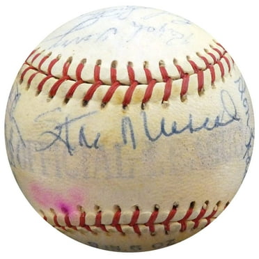 1956 Spring Training Autographed Official League Baseball With 27 Total Signatures Including Stan Musial  Fred Hutchinson Beckett BAS #A52661