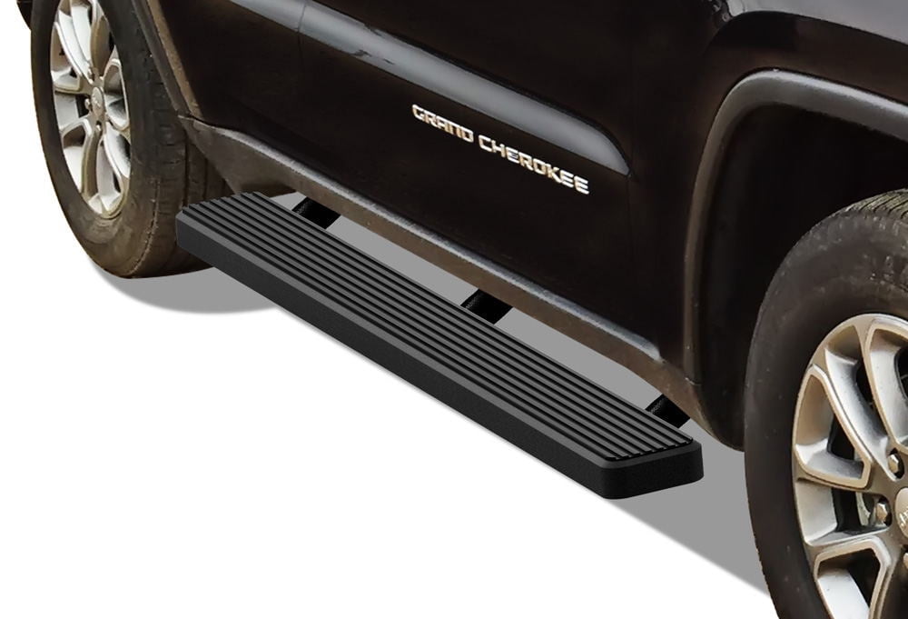 APS iBoard Running Boards 6in Matte Black Compatible with Jeep Grand