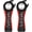 Black, variant on 2 pack 5-in-1 Multi Function Plastic Grip Bottle Opener- Easily Opens Twist Caps, Bottle Caps, Canning and Can Tabs (White)