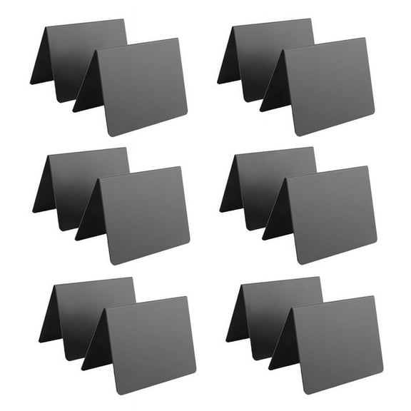 12 PCS Mini Chalkboard Signs 4X3Inch Small Chalk Sign Food Labels for Party Buffet Tables ,Easy to Write