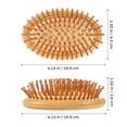 thumbnail image 4 of LEXSOMEO Hair Brush Bamboo Scalp Massage Comb Hair Massager Scalp Detangling Hair Brush Bamboo Comb Hair Comb Massage Comb For Hair, 4 of 5