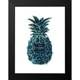 thumbnail image 2 of Greenwood, Amanda 19x24 Black Modern Framed Museum Art Print Titled - Black Tropical Pineapple, 2 of 5