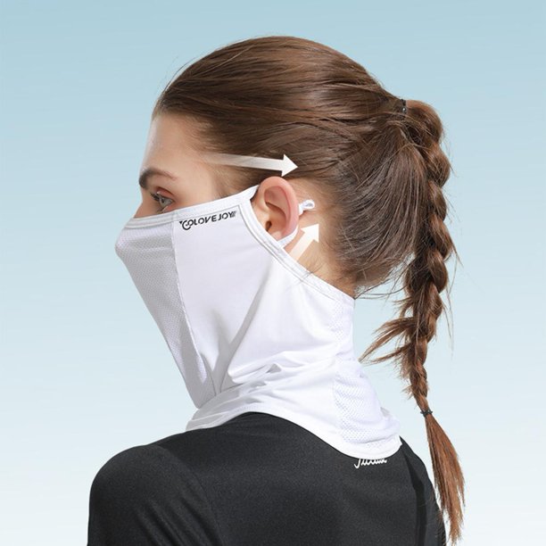 Mascarilla unisex Mascarilla deportiva de seda de hielo suave Bufanda para golf al aire libre (Blanco) Tmvgtek Para Estrenar