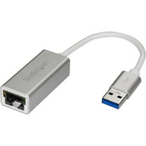 StarTech.com USB 3.0 to Gigabit Network Adapter, Silver, Sleek Aluminum Design Ideal for MacBook, Chromebook or Tablet