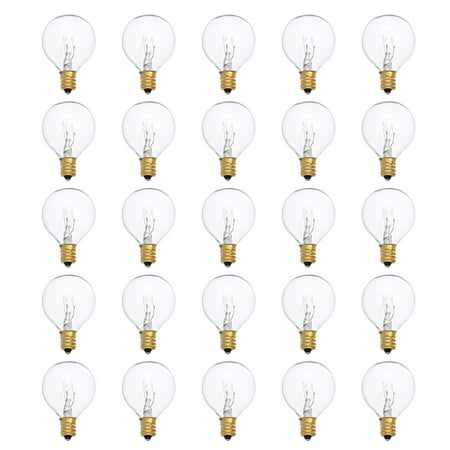 

Tomshine AC230V G40 Globe Tungsten Incandescent Bulb 25 Pack E12 Base Socket Holder IP44 Resistance Warm White for String Home Party Decoration Wedding Function Portable