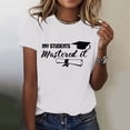 thumbnail image 2 of MEICHEN Graduation Gifts for Her: Senior 2026 Shirts Class Of 2026 T Shirt In My Senior Causal College Graduation Teacher Tee Tops Womens Spring Summer Tops, 2 of 6