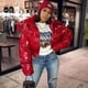 thumbnail image 1 of Puntoco, chaqueta para mujer, abrigo cálido con cuello levantado corto de invierno para mujer, chaqueta con capucha, prendas de vestir ajustadas para invierno, abrigo, liquidación de Navidad Puntoco Puntoco-926, 1 of 4