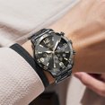 thumbnail image 4 of OLEVS Watches for Men Luxury Dress Chronograph Analog Quartz Gold Plated Stainless Steel Moon Phase Waterproof Luminous Date Fashion Mens Wrist Watches Reloj Para Hombre, 4 of 15