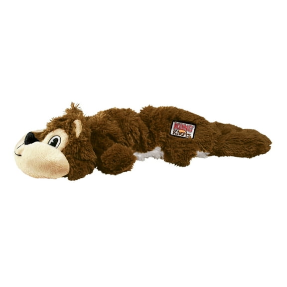 KONG® Scrunch Knots Stuffing Free Dog Toy, Squirrel, Medium/Large