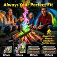 thumbnail image 6 of (6 Pack) Magic Campfire Fire Color Changing Packets for Fire Pit, Indoor/Outdoor Fireplace, Bonfire - Rainbow Magical Flame, Camping Accessory, Compatible with Wood, 6 of 7