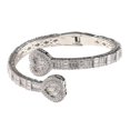 thumbnail image 4 of Pulsera elegante con adornos de diamantes de imitación, regalos de joyería, brazalete de muñeca con corazón de amor Argenta 7 pulgadas, 4 of 8
