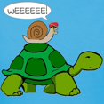 thumbnail image 3 of CafePress - Snail On Turtle T Shirt - Women's Traditional Fit Dark T-Shirt, 3 of 4