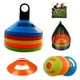 thumbnail image 1 of 50 conos de disco para fútbol con bolsa de transporte y soporte para entrenamiento de fútbol, marcadores de cono para campos deportivos, 1 of 15
