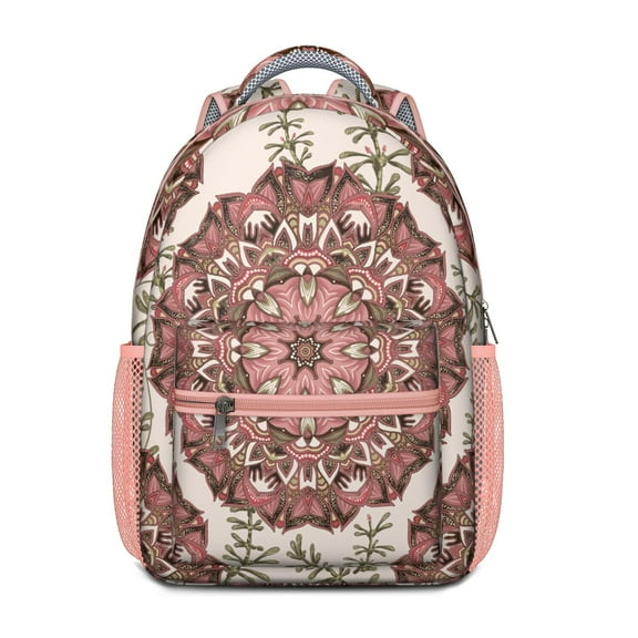 Exotic Retro Paisley Backpack - Durable Ergonomic Bookbag with Adjustable S-Shaped Straps