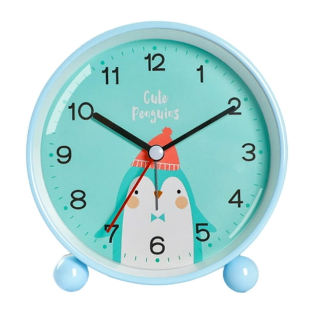Niños, Reloj Despertador Con Luz, Reloj Despertador Sin Tictac, Reloj Despertador De Trabajo De Aprendizaje, Lindo Animal, Entrenador Para Dormir Methold HA043497-02