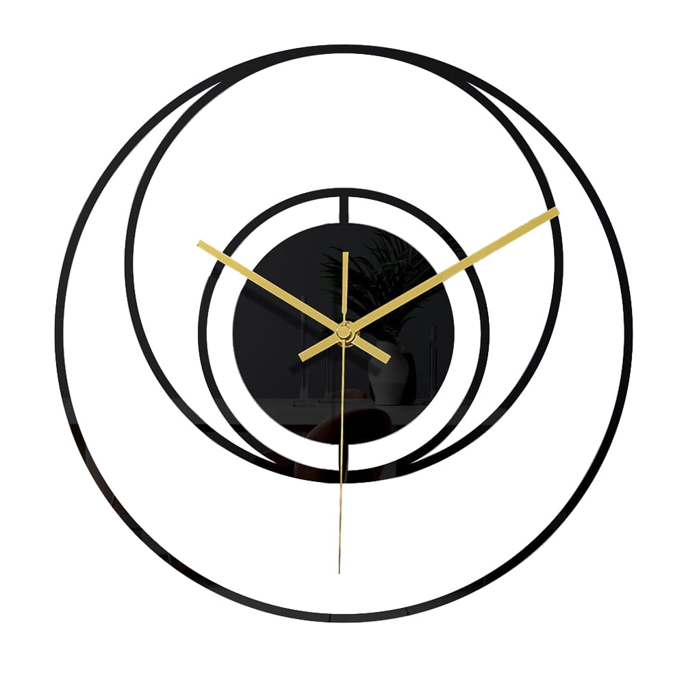 Black Acrylic Wall Clock Mute Wall Clock Modern Style Wall Clock
