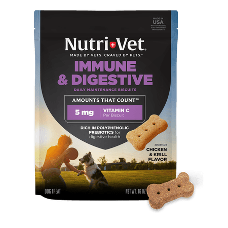 Nutri-Vet Immune and Digestive Health Biscuits for Dogs - 16 oz