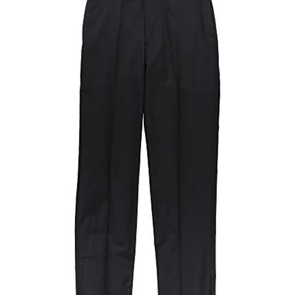 Alfani Mens Solid Dress Pants Slacks, Black, 34W x UnfinishedL