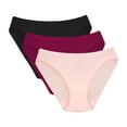thumbnail image 1 of Bikini Fruit Of The Loom para Mujer, de Algodón 3 Piezas Multicolor Talla 4, 1 of 4
