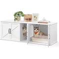 thumbnail image 1 of FEANDREA Mueble Arenero, mueble para caja de arena, 57,2 x 19,1 x 19,7 pulgadas, colorBlanco, 1 of 6