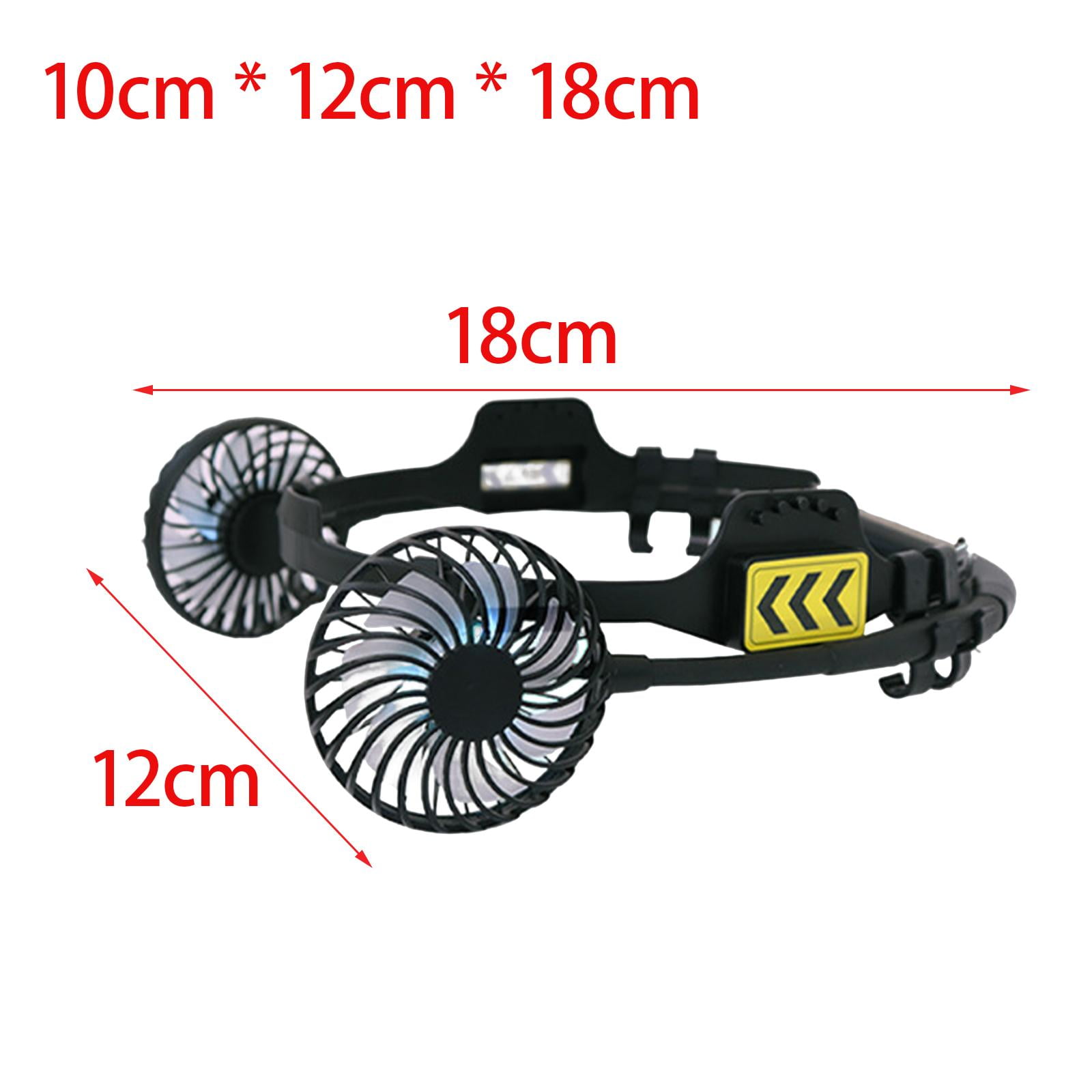 Hard Hat Fan,Hard Hat Fan with Night Light Portable Safety Fan,Portable Fan for Helmets Safety Helmets Fan,Universal Adapter Cooling Hard Hat Fan Summer,Multipurpose Cooling Helmets External