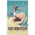 thumbnail image 2 of Vintage Apple Collection 13x18 White Modern Wood Framed Museum Art Print Titled - San Sebastian, 2 of 4