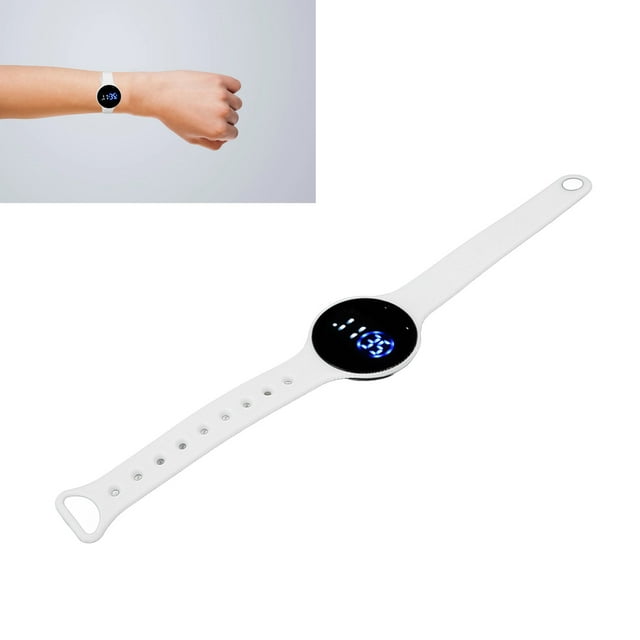 Montre Numérique pour Enfants, Bracelet en Silicone Étanche Résistant aux Rayures avec Écran LED, Forme Quadrangulaire, Conception Rétroéclairée, Montre Numérique d'Activité pour Étudiants
