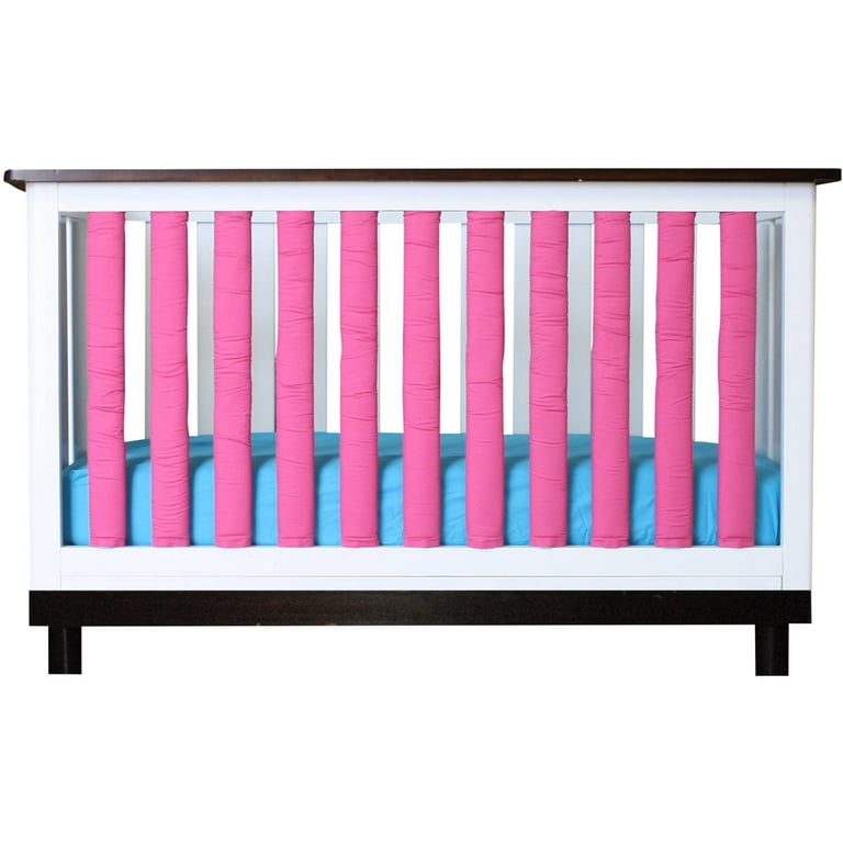 Doctor approved Safe Vertical Wonder Bumpers in Fuschia White