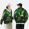 thumbnail image 6 of Gaeub St. Patrick's Day4 Men's and Women's UPF 50+ Long-Sleeved Sun Protection Clothing, Fishing Shirt Long Sleeve Zip - XX-Large, 6 of 9