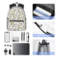 thumbnail image 4 of Sikiie Ducky Print Backpack, Large Capacity Adjustable Shoulder Strap Laptop Backpack, Suitable for Travel, Business, Campus, Unisex, 4 of 6