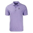 thumbnail image 2 of Men's Cutter & Buck  Heather Purple Northwestern Wildcats Forge Eco Heather Stripe Stretch Recycled Polo, 2 of 3