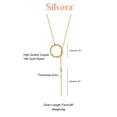 thumbnail image 7 of Silvora 14K Gold Plated Long Necklaces for Women Dainty Drop Bar Pendant Lariat Y-Necklaces Adjustable Long Chain Trendy Jewelry Gifts for Girlfriend Wife Valentine's Day, 7 of 7