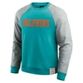 thumbnail image 2 of Men's Darius Rucker Collection by Fanatics Aqua/Heather Gray Miami Dolphins Colorblock Pullover Sweatshirt, 2 of 4