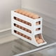 thumbnail image 2 of Huevera de 4 niveles para refrigerador, huevera con desplazamiento automático de 1, 2 o 4 piezas, dispensador de huevos que ahorra espacio, organizador de gran capacidad para 30 huevos, ideal para, 2 of 7