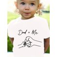 thumbnail image 1 of Little Girls T-Shirts Cute ''Dad & Me'' Graphic Casual Tees Comfort Fit Short Sleeve Crew Neck Top Kids Summer Clothes, 1 of 8