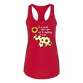 thumbnail image 2 of In A World Where You Can Be Anything Be Kind Inspirational/Christian Ladies Racerback Tank Top, Red, Small, 2 of 3