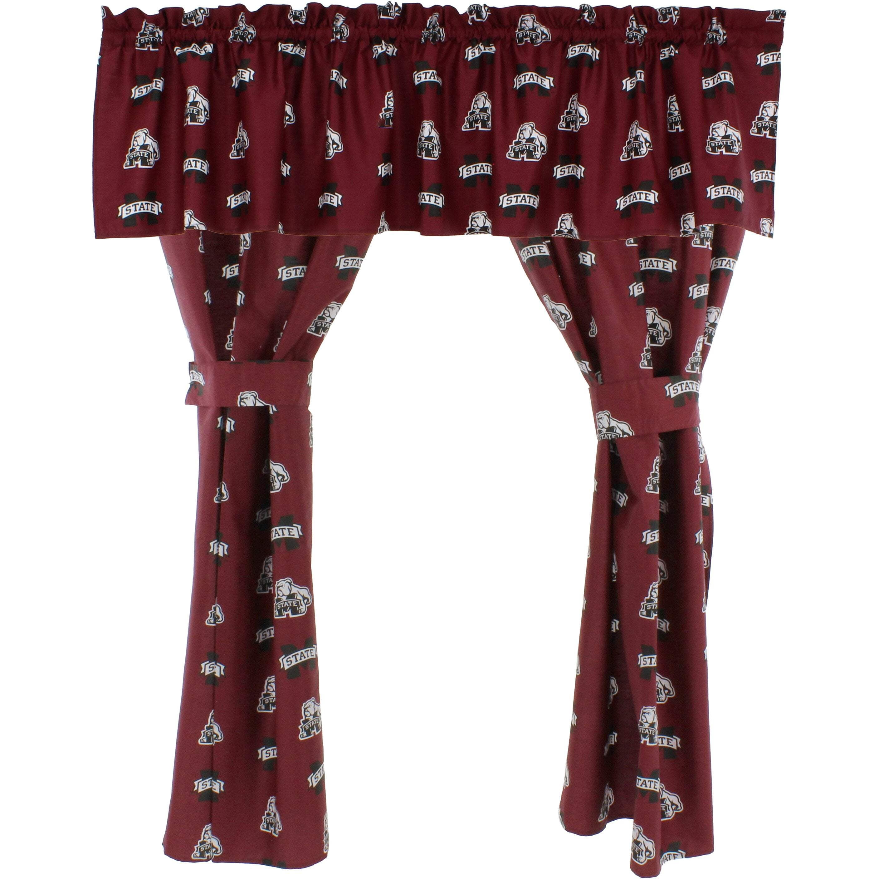 College Covers Everything Comfy Mississippi State Bulldogs Printed Curtain Valance - 84" x 15"