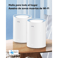 thumbnail image 2 of Sistema Mesh Wifi 5 Cudy M1200 2- Pack Doble Banda Ac1200 Cobertura Estable Fácil Instalación Ideal Para Hogares Con Muchas Habitaciones Control Por App Y Soporte Mesh, 2 of 9