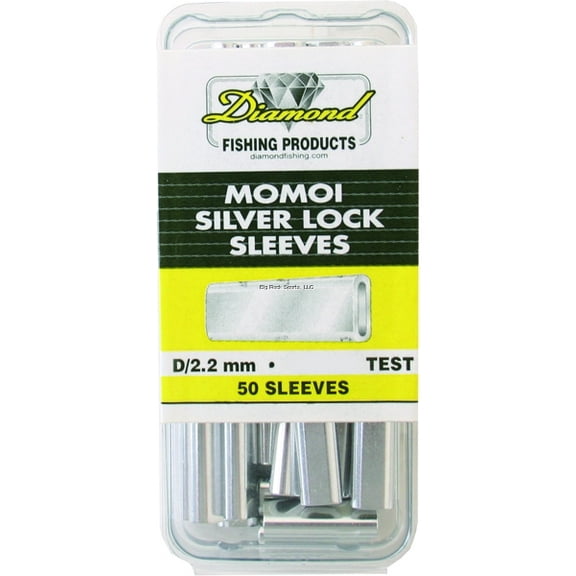 Momoi Diamond Silver Lock Sleeves, Size D, 50pk, 400-450lb Mono