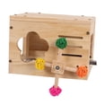 thumbnail image 2 of Casa para pájaros para jaula, caja de cría de pájaros, escondite, casa de madera para incubar, caja nido para periquitos, cotorras, cacatúas y cacatúa, 2 of 9