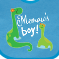 thumbnail image 4 of Inktastic Memaw Boy Grandson Dinosaur Boys Baby Bib, 4 of 4