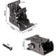 thumbnail image 2 of Furniture Hinge, Pack of 2 Folding Bracket Self-Locking Hinges Wall Bracket Flip Folding Locking Extension, 2 of 5