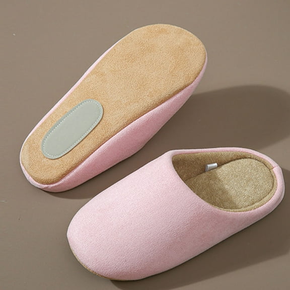 Heisall Slippers for Women and Men Soft-Soled Closed-Toe Indoor Casual Shoes with Non-Slip Sole in Gentle Colors for Modern Home Decor
