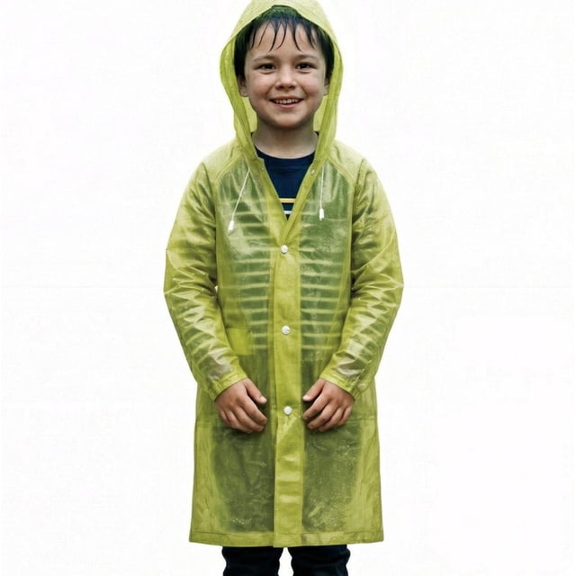Impermeable Portátil Para Exteriores Poncho Para Niños 115cm amarillo 115 cm